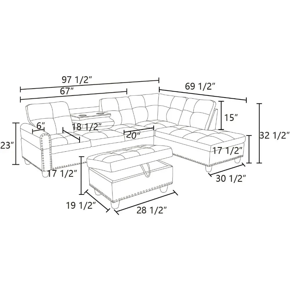 Sofa, Modern Linen Sofas Couches for Living Room