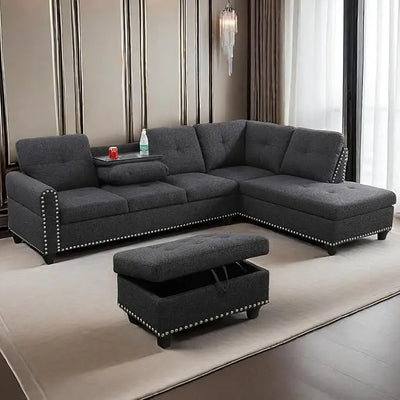 Sofa, Modern Linen Sofas Couches for Living Room